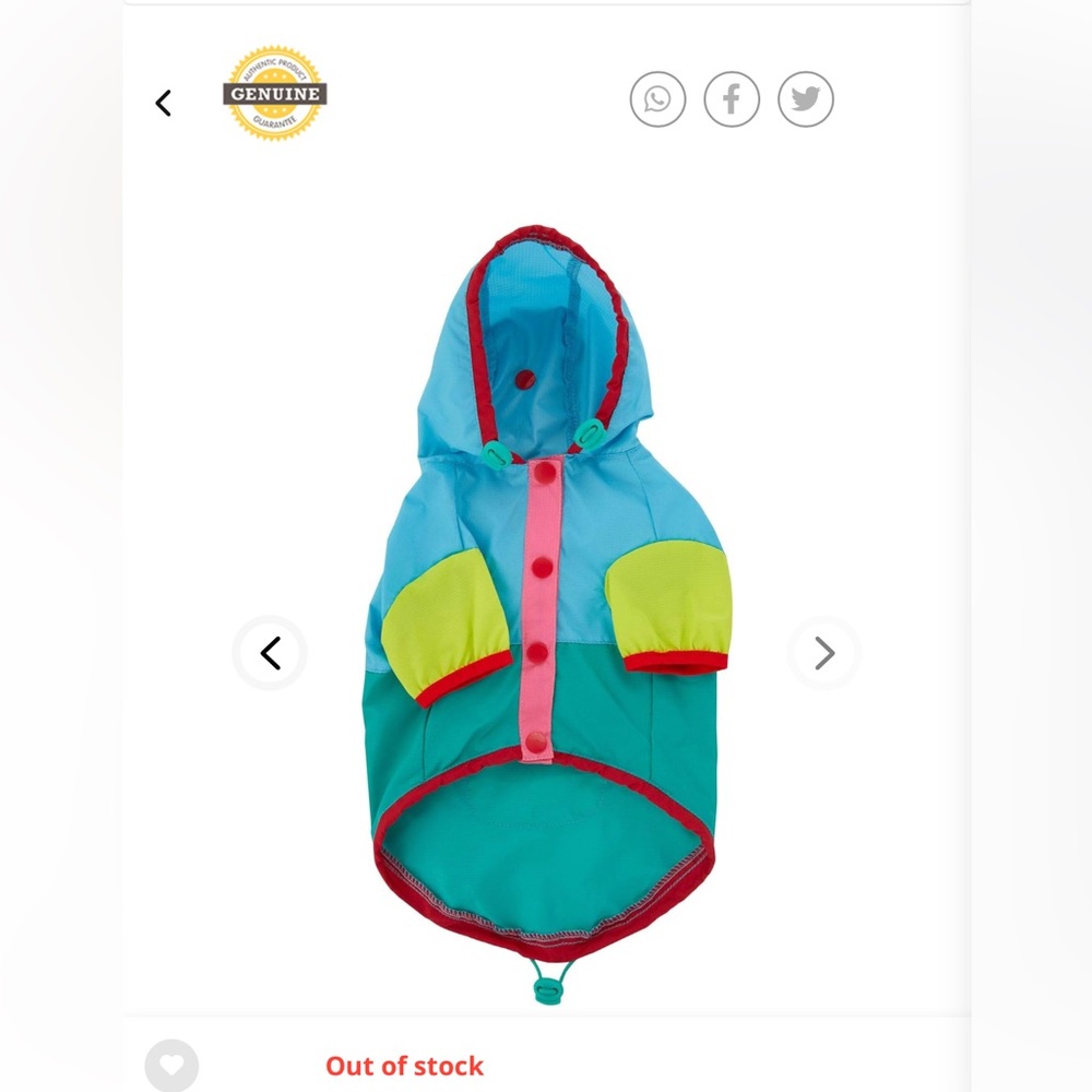 Top paw‎ raincoat